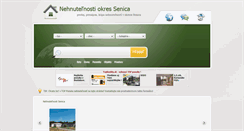 Desktop Screenshot of nehnutelnosti-senica.eu